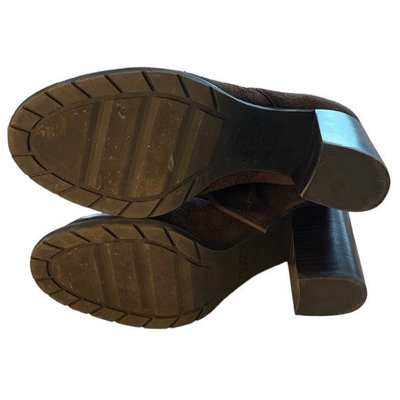 Franco Sarto Ozzie Brown Suede High Heel Booties Women’s Size 8.5 - Picture 6 of 9